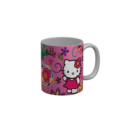 FunkyDecors Hello Kitty Pink Cartoon Ceramic Coffee Mug