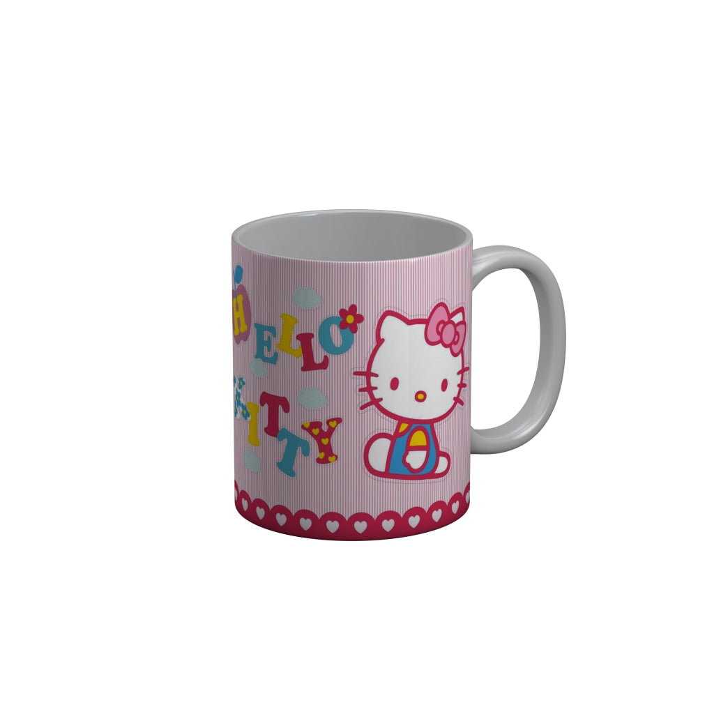 FunkyDecors Hello Kitty Pink Cartoon Ceramic Coffee Mug