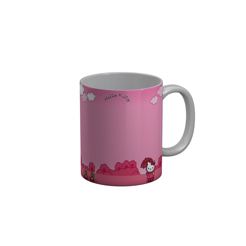 FunkyDecors Hello Kitty Rainy Season Cartoon Ceramic Coffee Mug