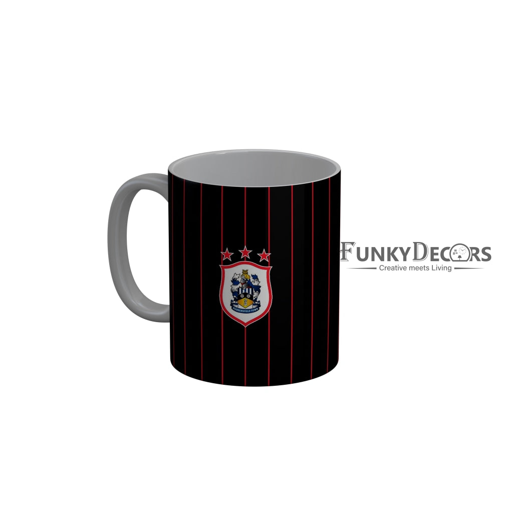 FunkyDecors Huddersfield Town Football Black Ceramic Coffee Mug