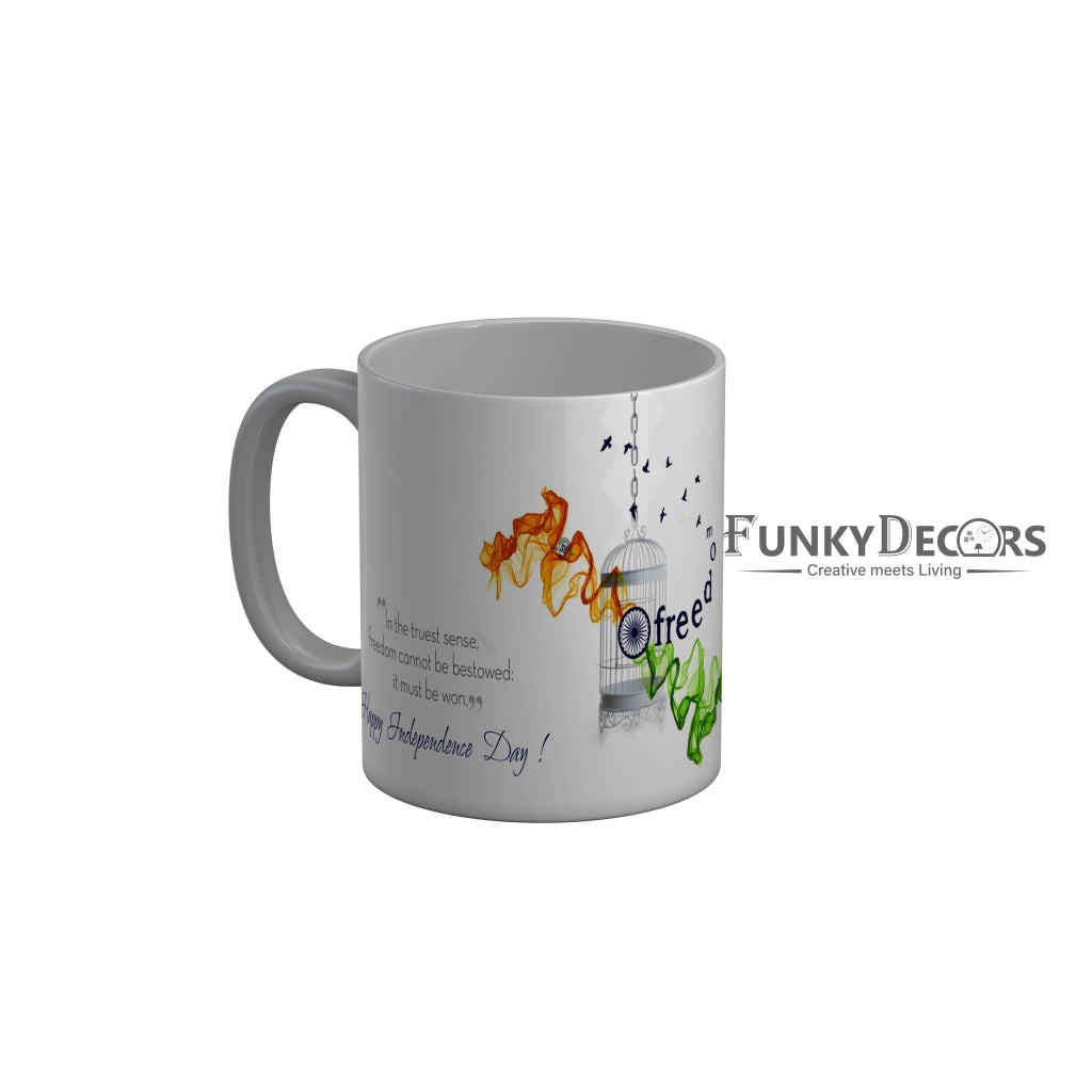 FunkyDecors Independence Day 15th August Wishes Ceramic Coffee Mug