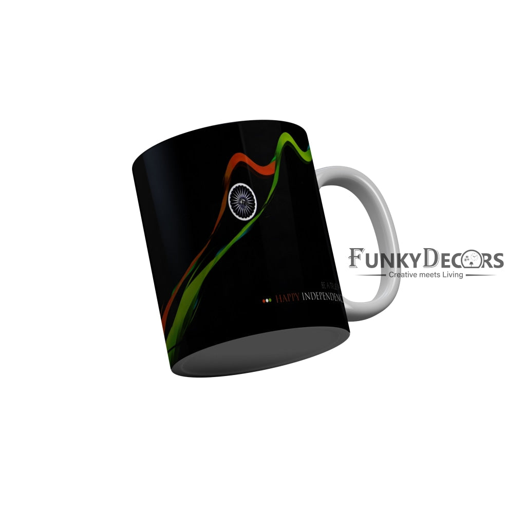 FunkyDecors Independence Day 15th August Wishes Ceramic Coffee Mug