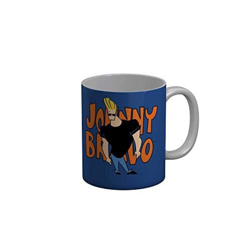 Funkydecors Johnny Bravo Cartoon Ceramic Mug 350 Ml Multicolor Mugs