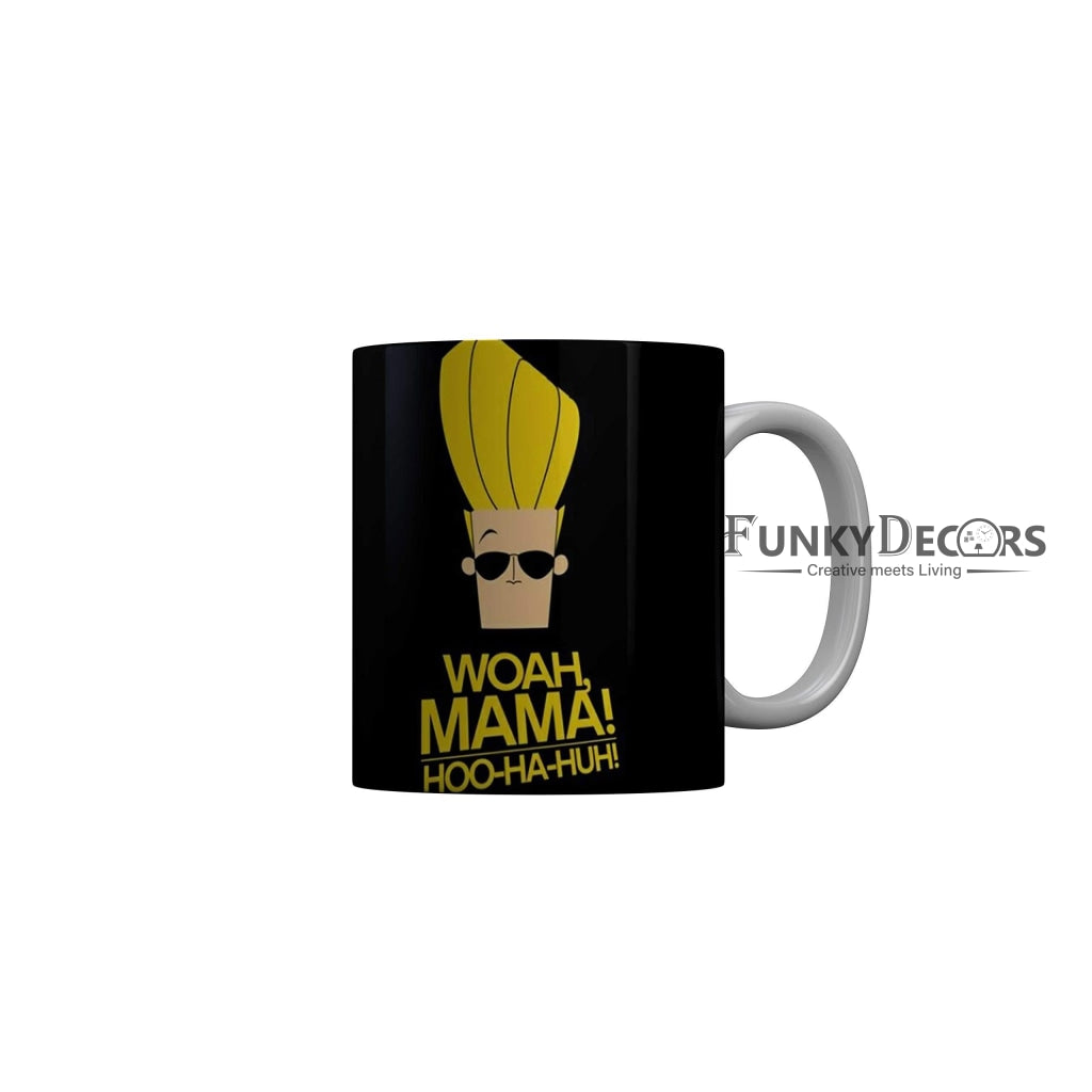 Funkydecors Johnny Bravo Cartoon Ceramic Mug 350 Ml Multicolor Mugs