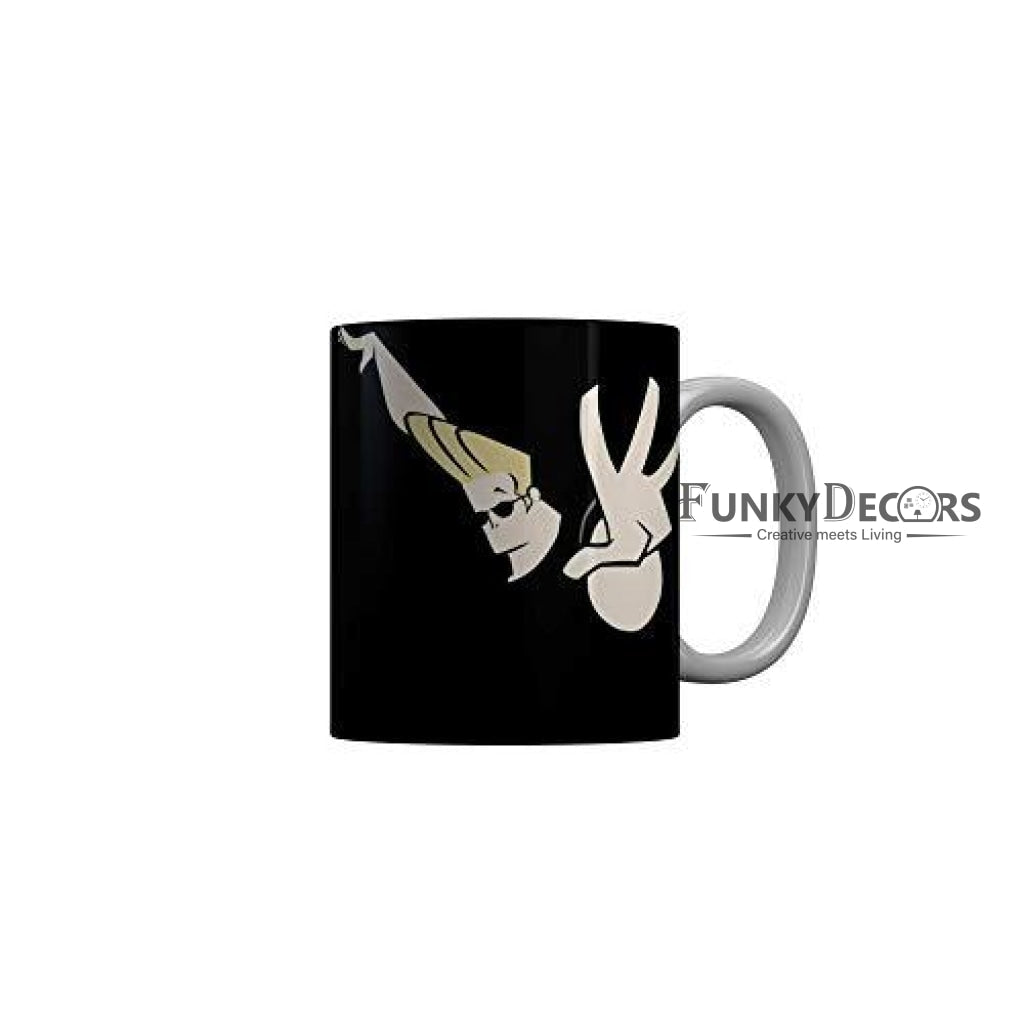 Funkydecors Johnny Bravo Cartoon Ceramic Mug 350 Ml Multicolor Mugs