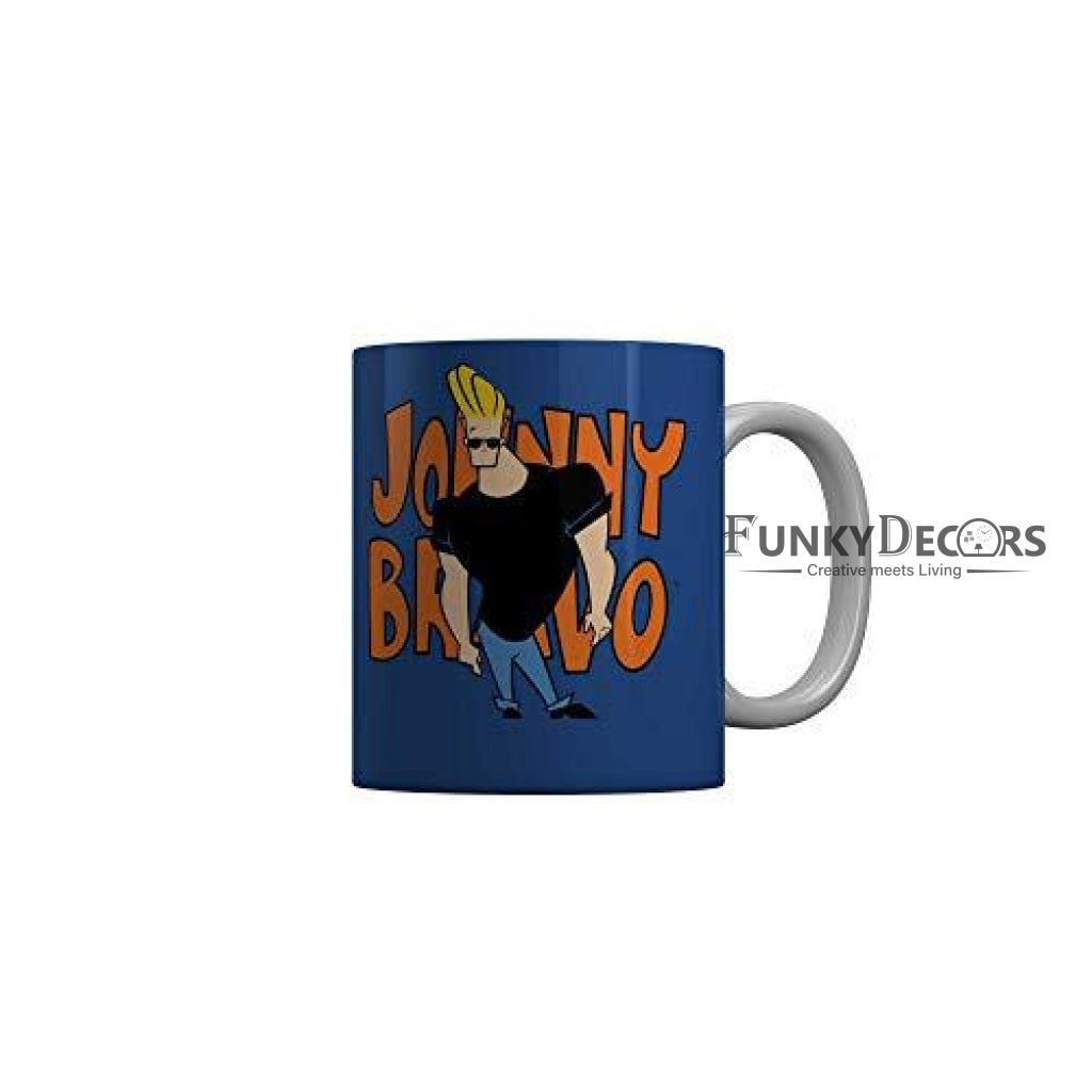 Funkydecors Johnny Bravo Cartoon Ceramic Mug 350 Ml Multicolor Mugs