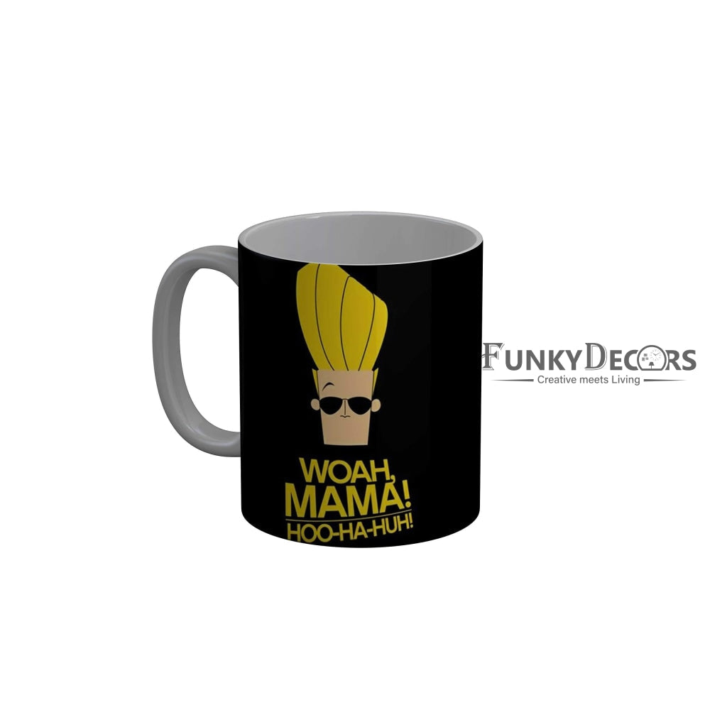Funkydecors Johnny Bravo Cartoon Ceramic Mug 350 Ml Multicolor Mugs
