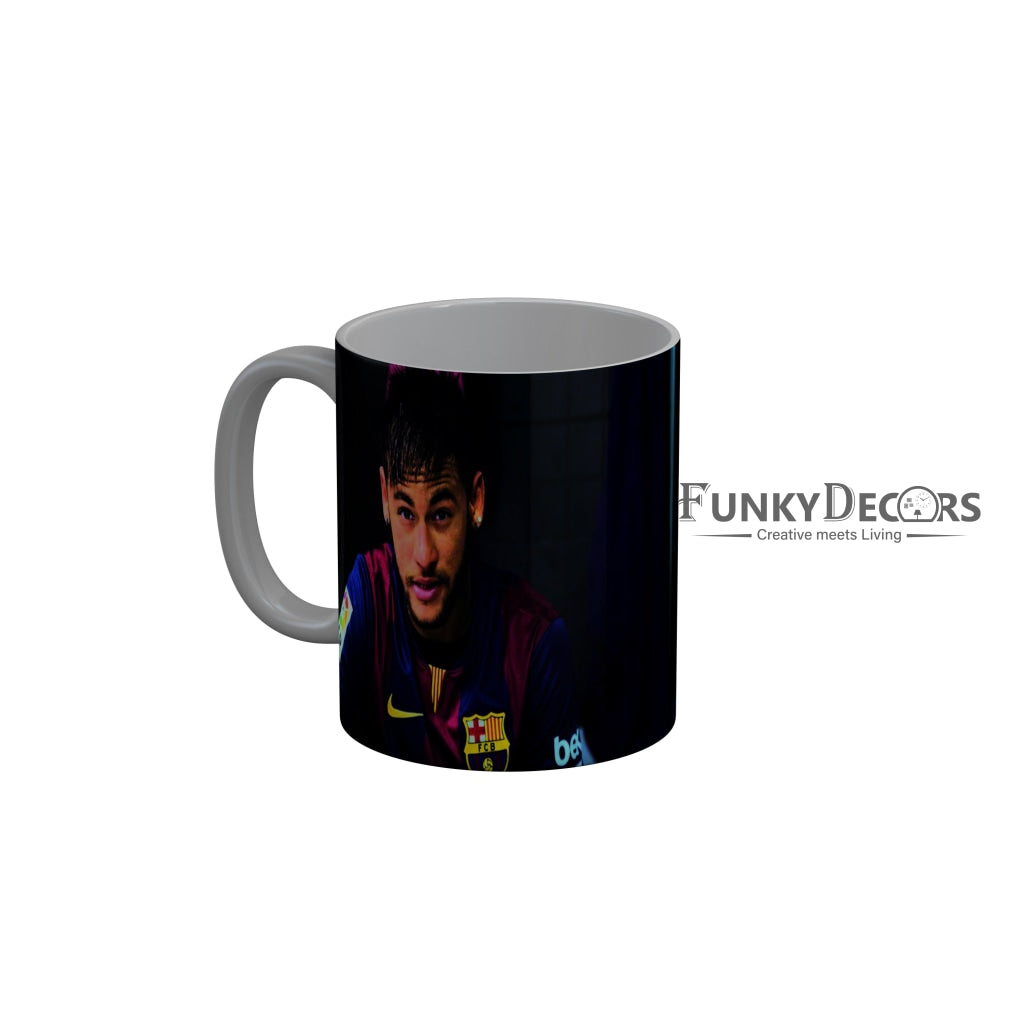 FunkyDecors Lionel Messi Football Ceramic Coffee Mug