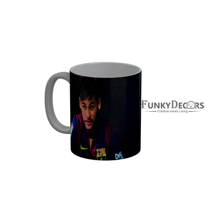 FunkyDecors Lionel Messi Football Ceramic Coffee Mug