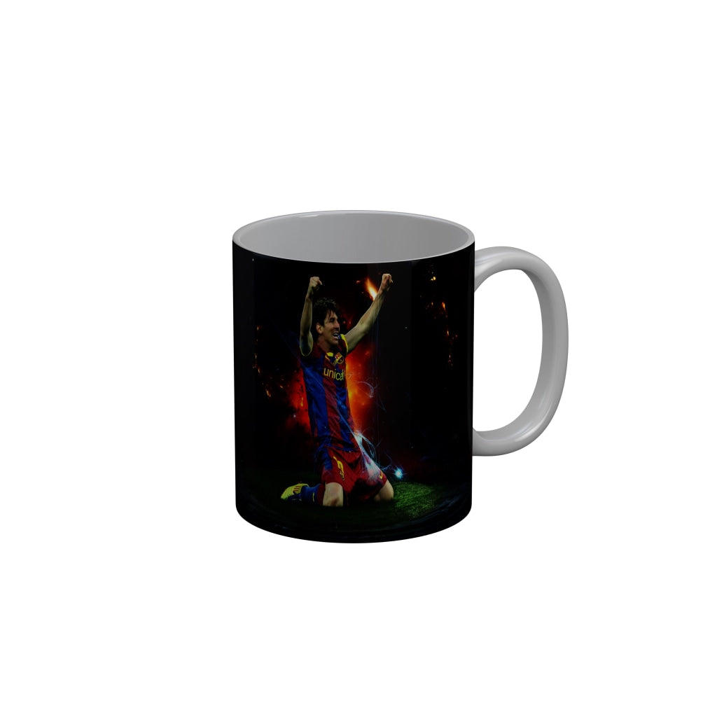 FunkyDecors Lionel Messi Football Ceramic Coffee Mug