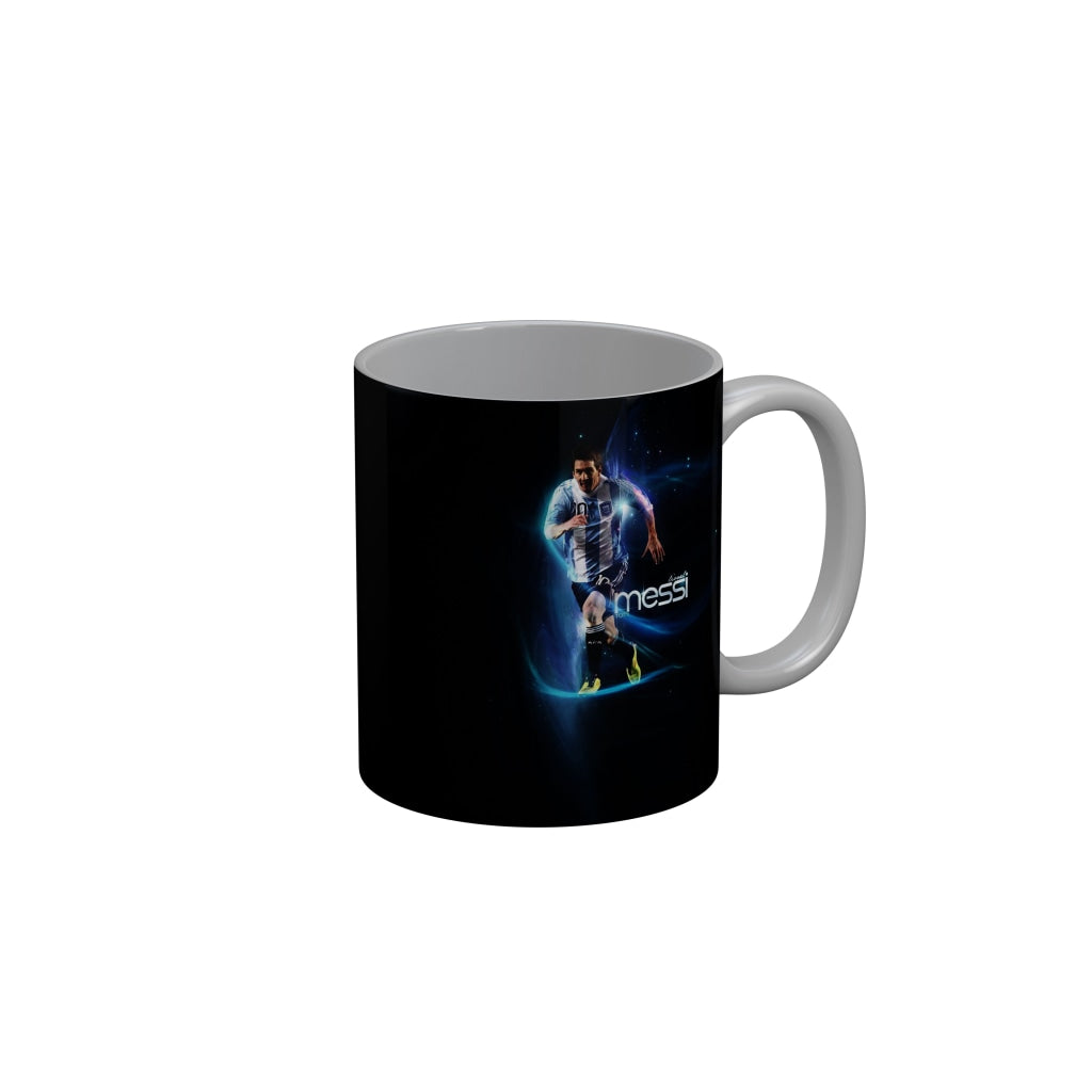 FunkyDecors Lionel Messi Football Ceramic Coffee Mug