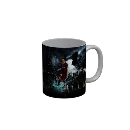 FunkyDecors Lionel Messi Football Ceramic Coffee Mug