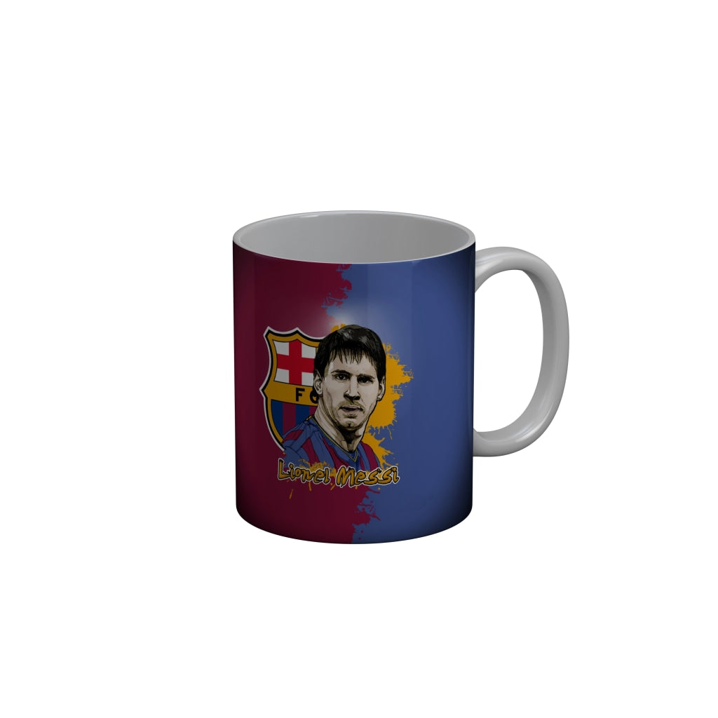 FunkyDecors Lionel Messi Football Ceramic Coffee Mug