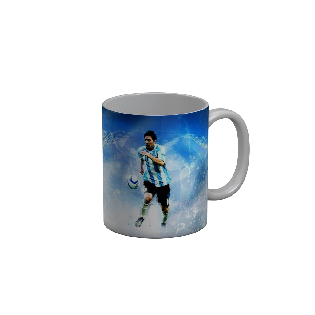 FunkyDecors Lionel Messi Football Ceramic Coffee Mug
