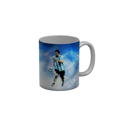 FunkyDecors Lionel Messi Football Ceramic Coffee Mug