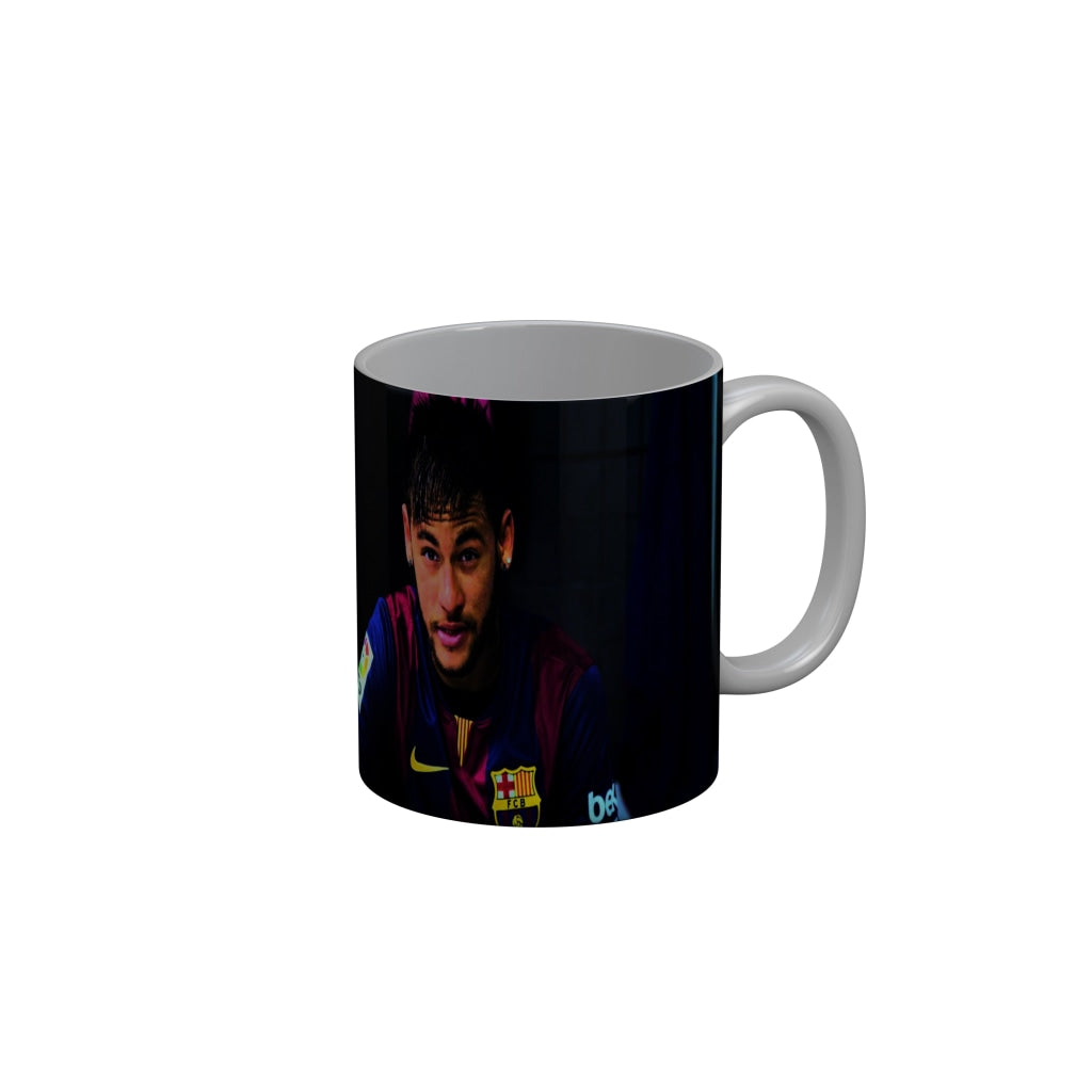 FunkyDecors Lionel Messi Football Ceramic Coffee Mug