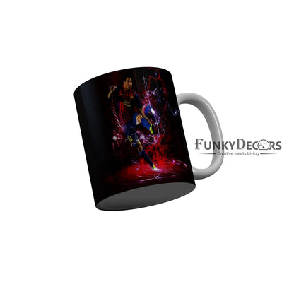 FunkyDecors Lionel Messi Football Ceramic Coffee Mug