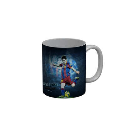 FunkyDecors Lionel Messi Football Ceramic Coffee Mug