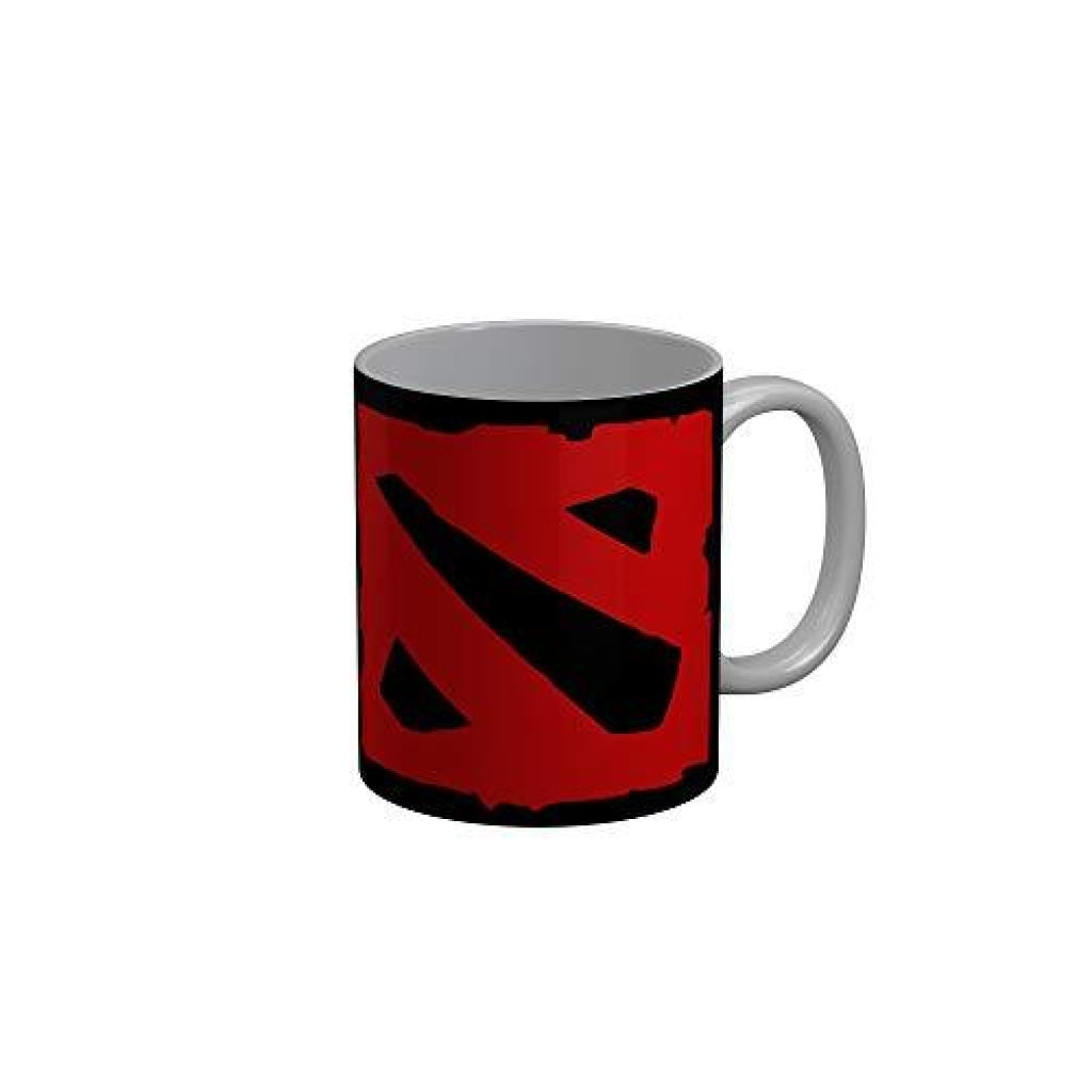 Funkydecors Logo Black Ceramic Coffee Mug 350 Ml Mugs