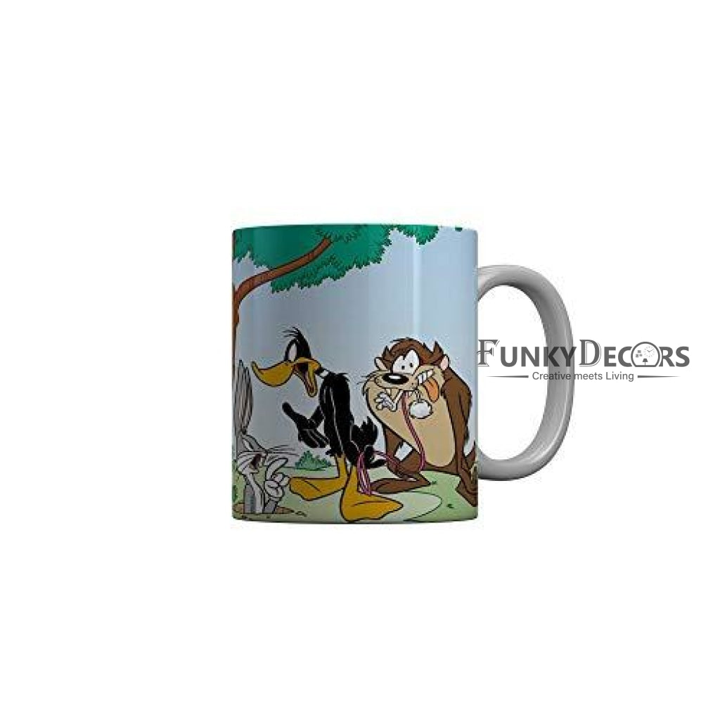 Funkydecors Looney Tunes Cartoon Ceramic Mug 350 Ml Multicolor Mugs