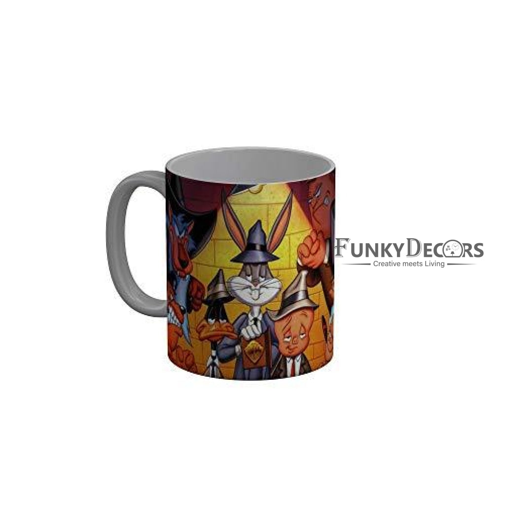Funkydecors Looney Tunes Cartoon Ceramic Mug 350 Ml Multicolor Mugs