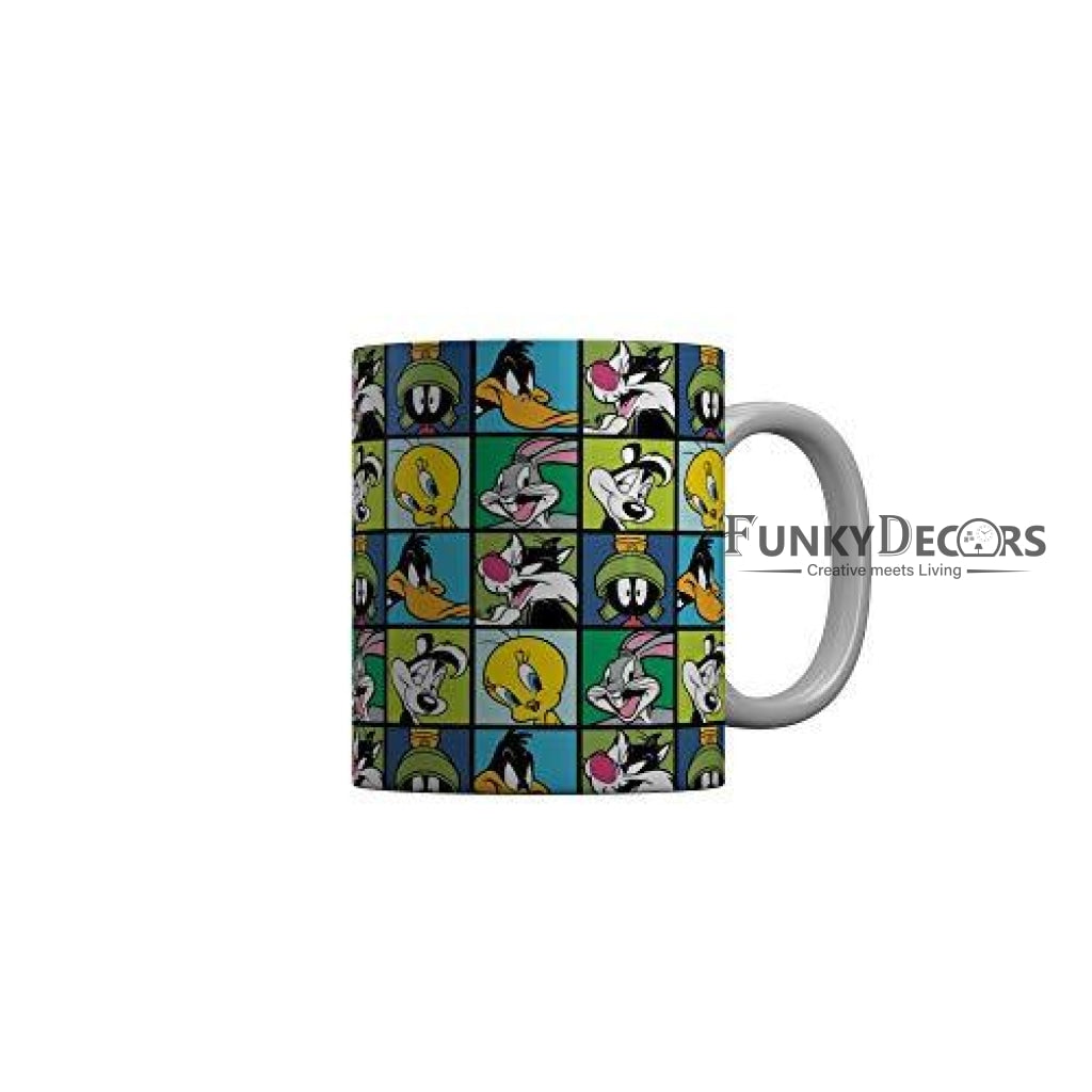 Funkydecors Looney Tunes Cartoon Ceramic Mug 350 Ml Multicolor Mugs