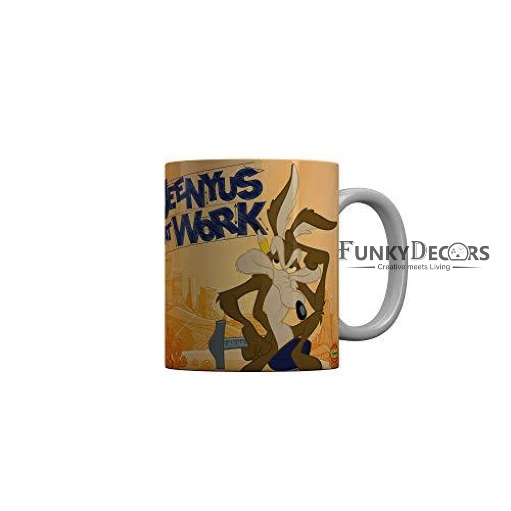 Funkydecors Looney Tunes Cartoon Ceramic Mug 350 Ml Multicolor Mugs