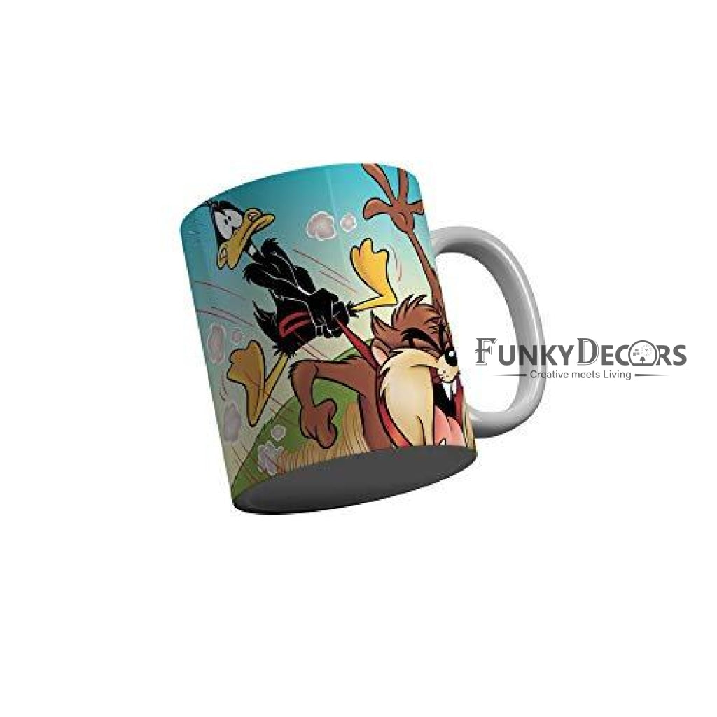 Funkydecors Looney Tunes Cartoon Ceramic Mug 350 Ml Multicolor Mugs