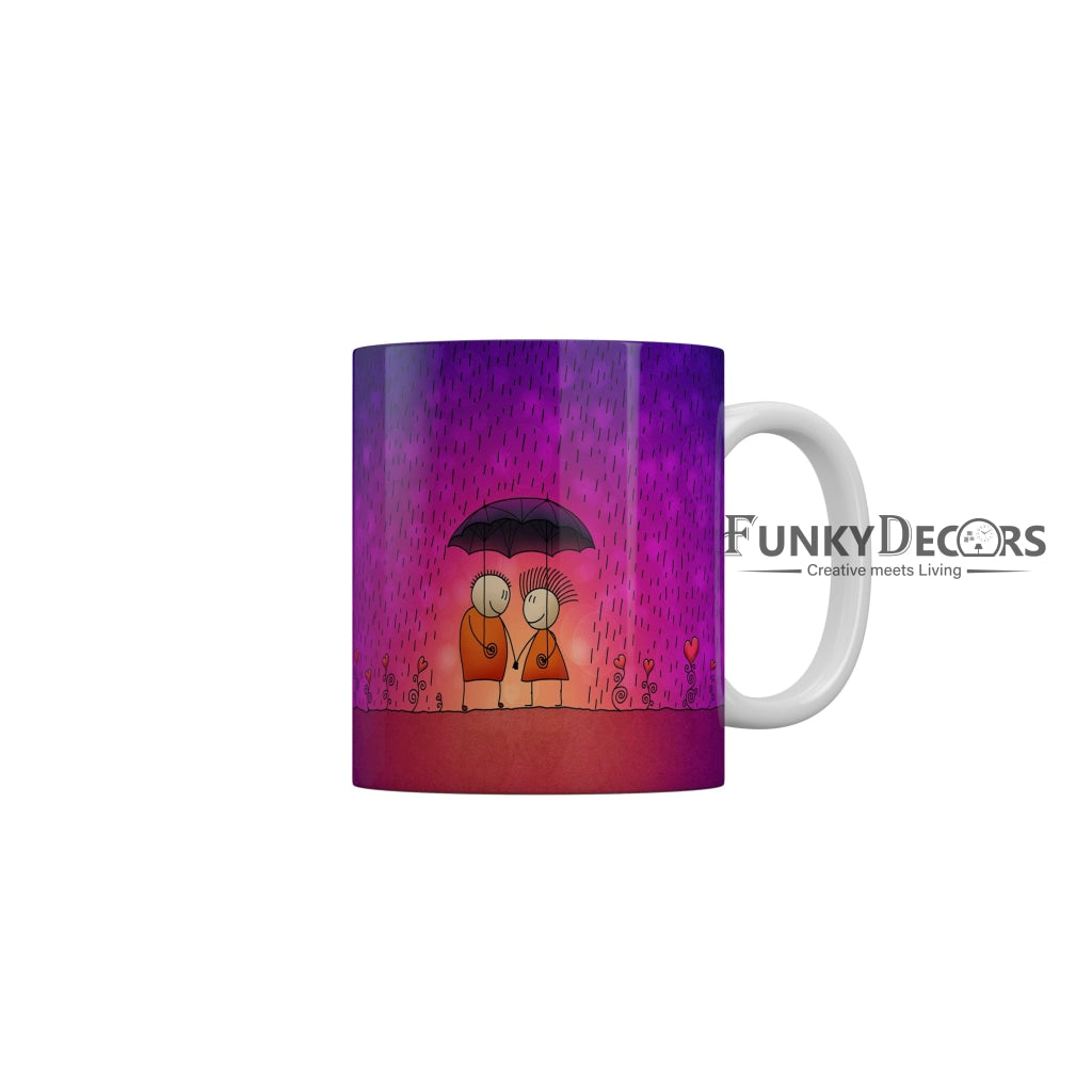 FunkyDecors Love and Friendship Quotes Ceramic Coffee Mug 350 ml