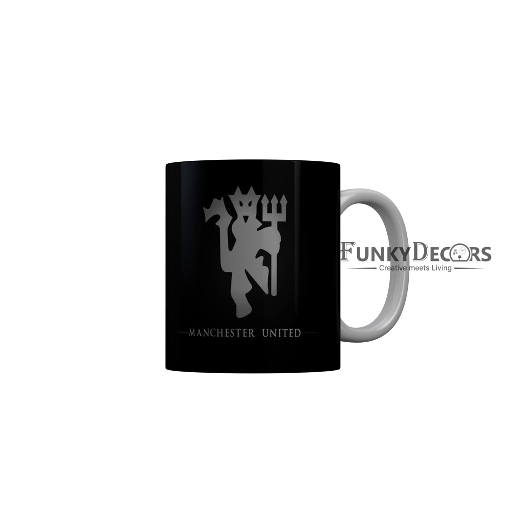 FunkyDecors Manchester United Black Ceramic Coffee Mug