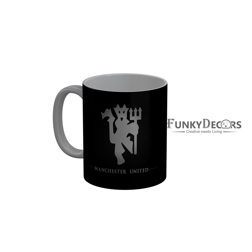 FunkyDecors Manchester United Black Ceramic Coffee Mug