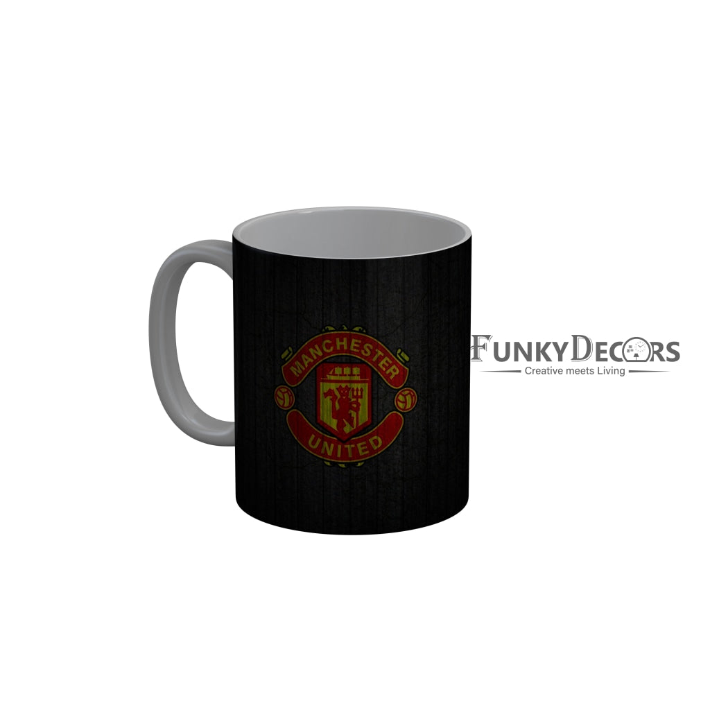 FunkyDecors Manchester United Black Ceramic Coffee Mug