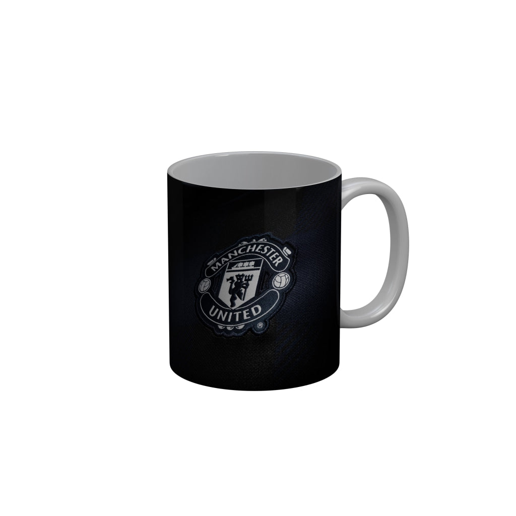 FunkyDecors Manchester United Football Black Ceramic Coffee Mug