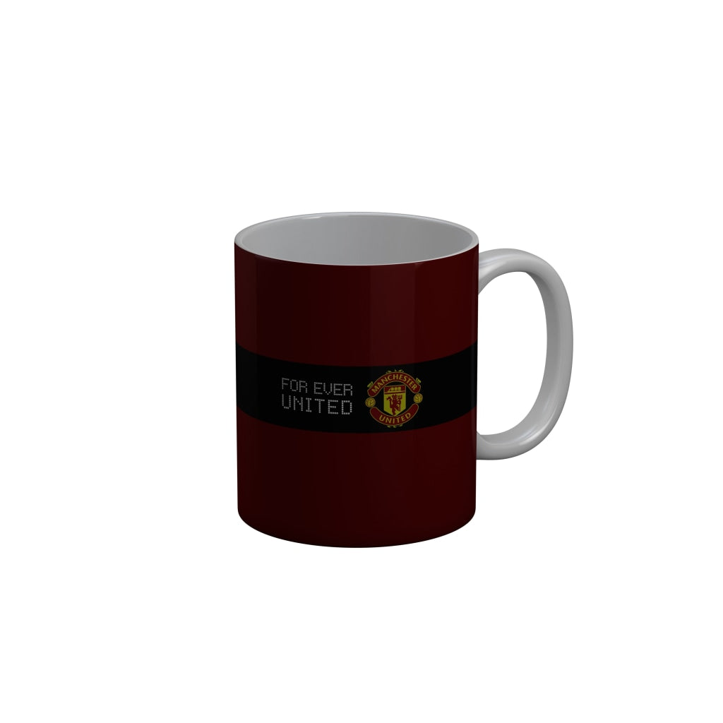 FunkyDecors Manchester United Football Red Black Ceramic Coffee Mug
