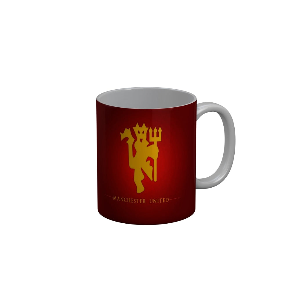 FunkyDecors Manchester United Football Red Ceramic Coffee Mug