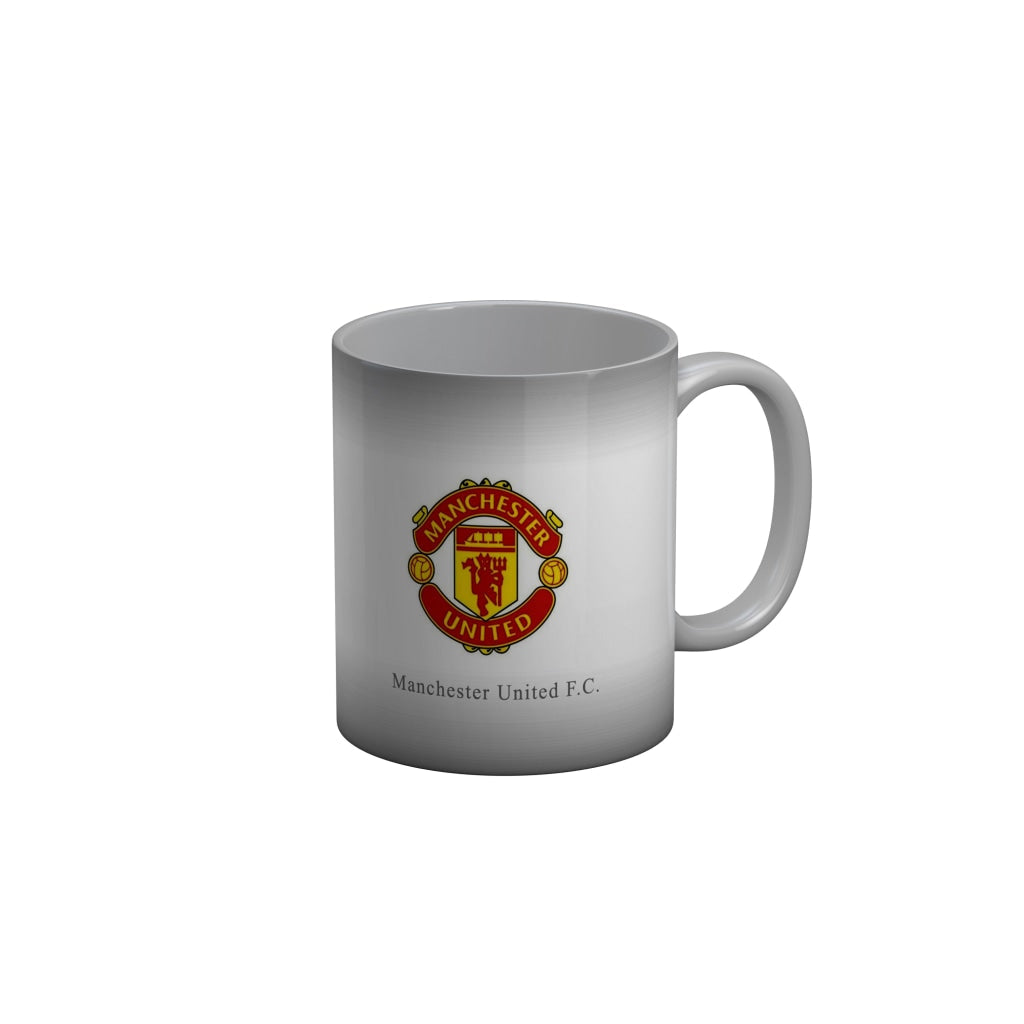 FunkyDecors Manchester United Football White Ceramic Coffee Mug
