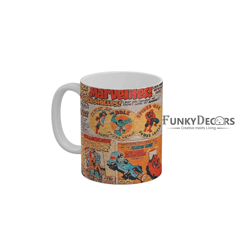 FunkyDecors Marvels Cartoon Ceramic Coffee Mug Cartoon Mug FunkyDecors