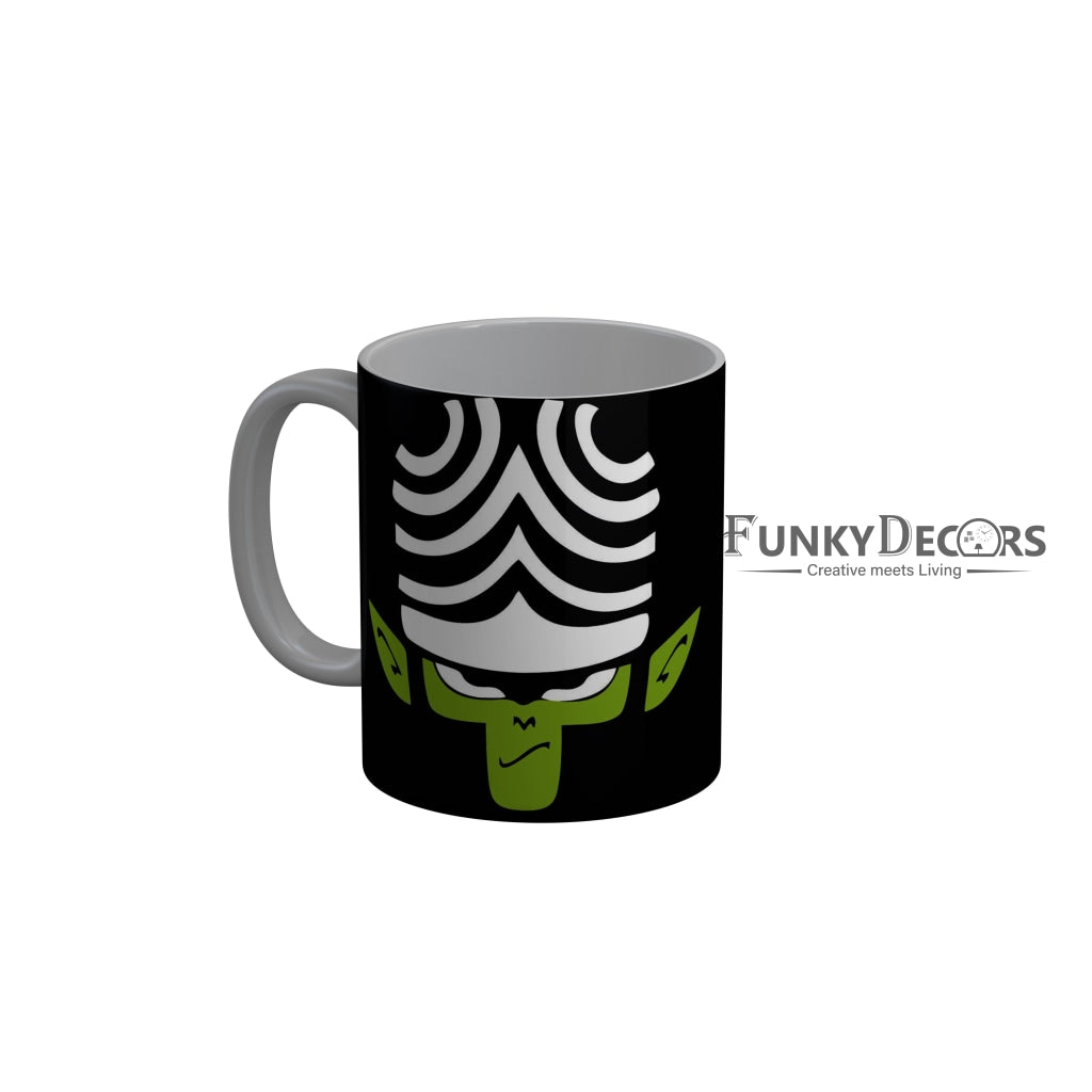 FunkyDecors Mojojo Black Funny Ceramic Coffee Mug, 350 ml