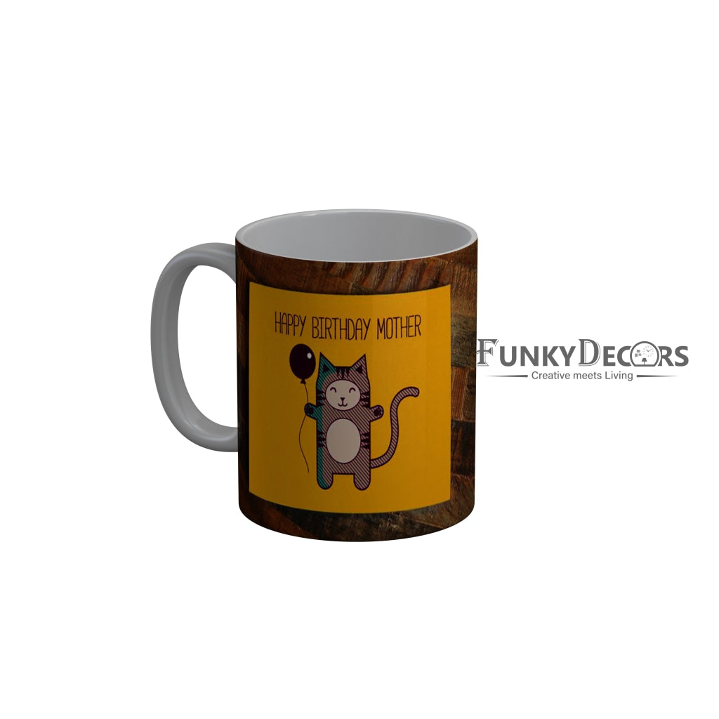 FunkyDecors Mom Birthday Mother Day World Greatest Mom Ceramic Coffee Mug