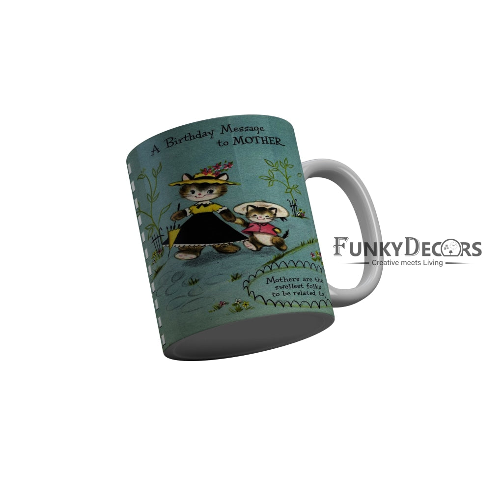 FunkyDecors Mom Birthday Mother Day World Greatest Mom Ceramic Coffee Mug