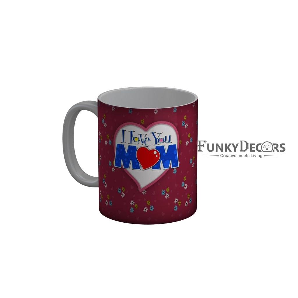 FunkyDecors Mom Birthday Mother Day World Greatest Mom Ceramic Coffee Mug