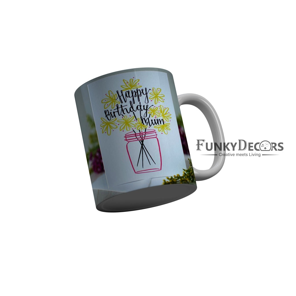 FunkyDecors Mom Birthday Mother Day World Greatest Mom Ceramic Coffee Mug