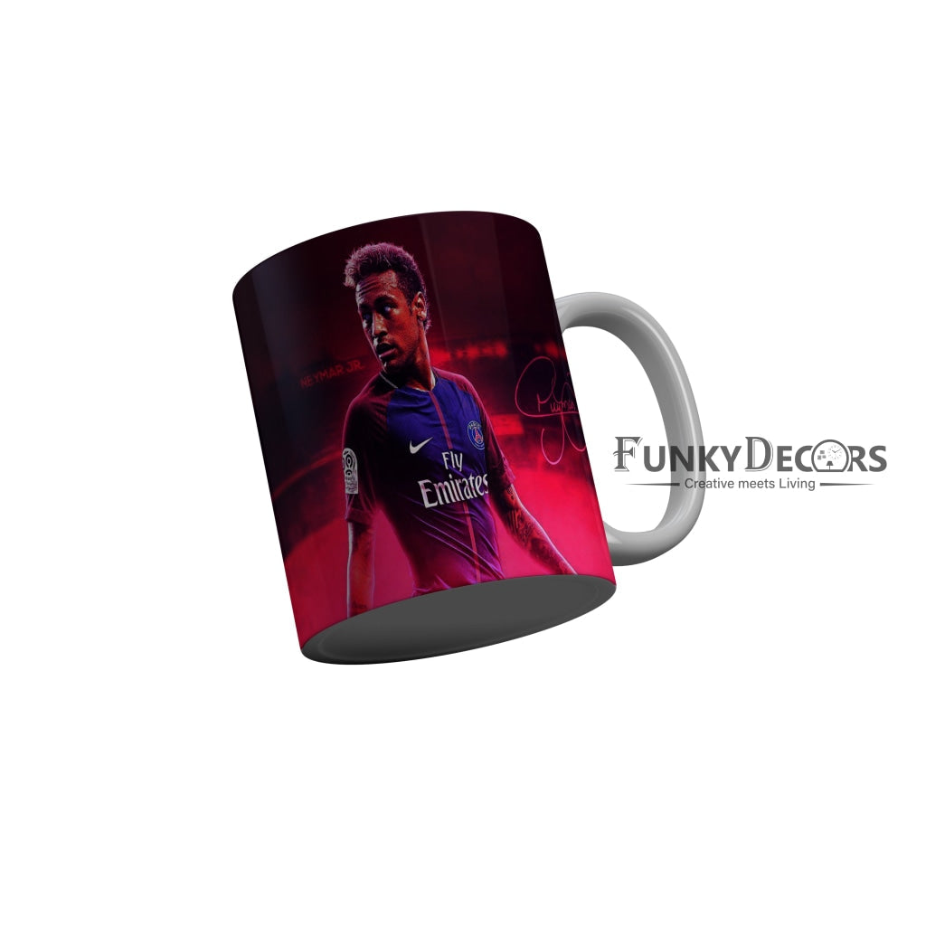 FunkyDecors Neymar Jr Football Ceramic Coffee Mug