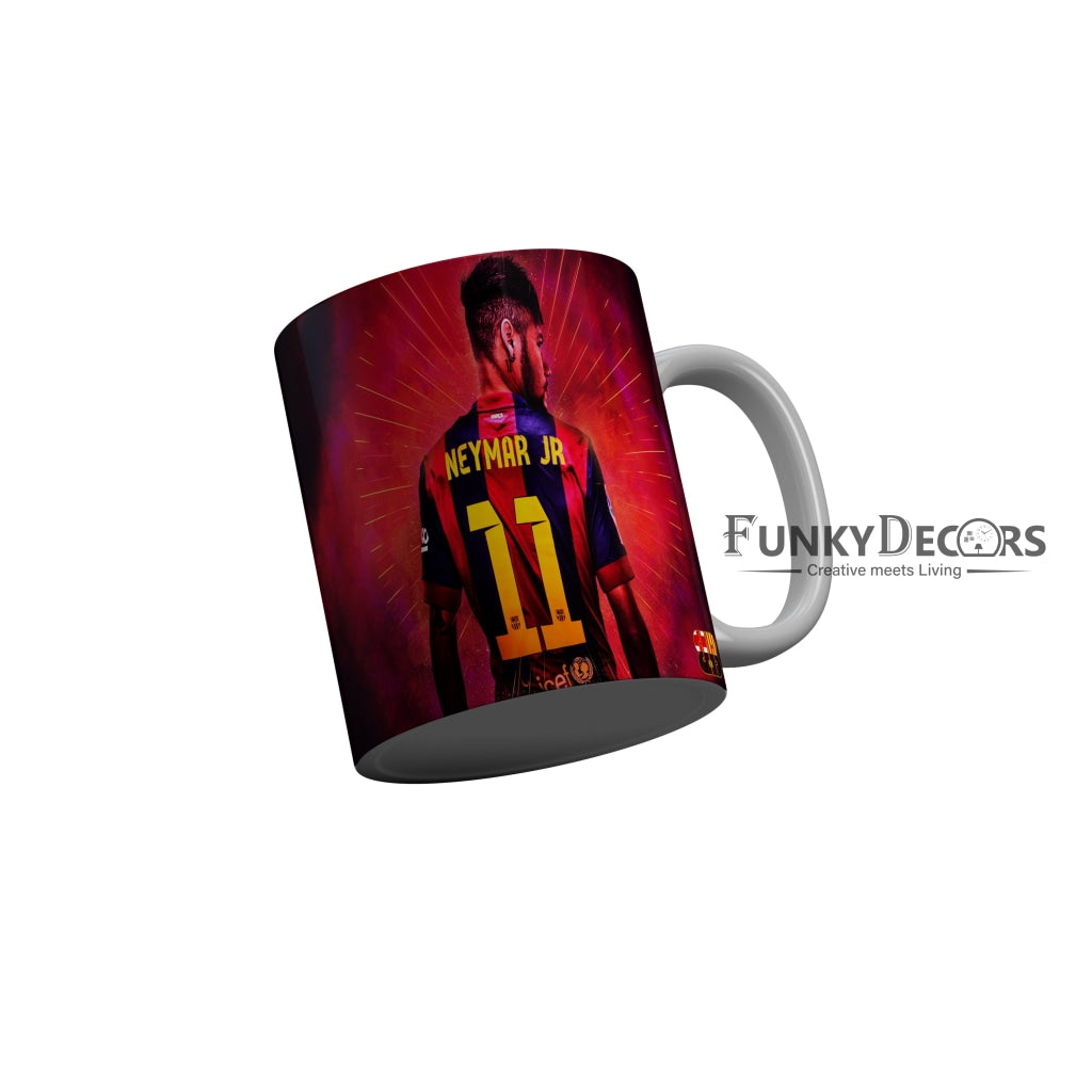 FunkyDecors Neymar Jr Football Ceramic Coffee Mug