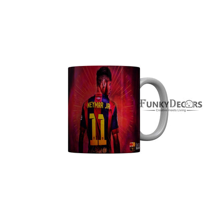 FunkyDecors Neymar Jr Football Ceramic Coffee Mug