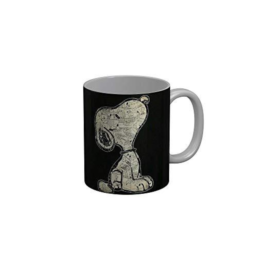 Funkydecors Peanuts Cartoon Ceramic Mug 350 Ml Multicolor Mugs