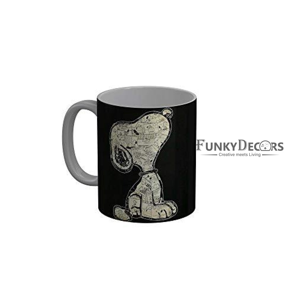 Funkydecors Peanuts Cartoon Ceramic Mug 350 Ml Multicolor Mugs