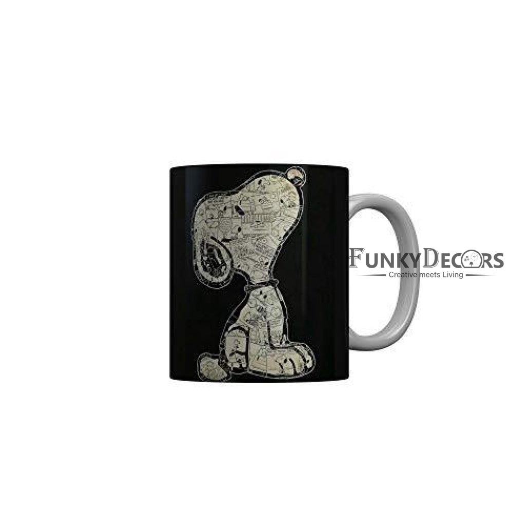 Funkydecors Peanuts Cartoon Ceramic Mug 350 Ml Multicolor Mugs