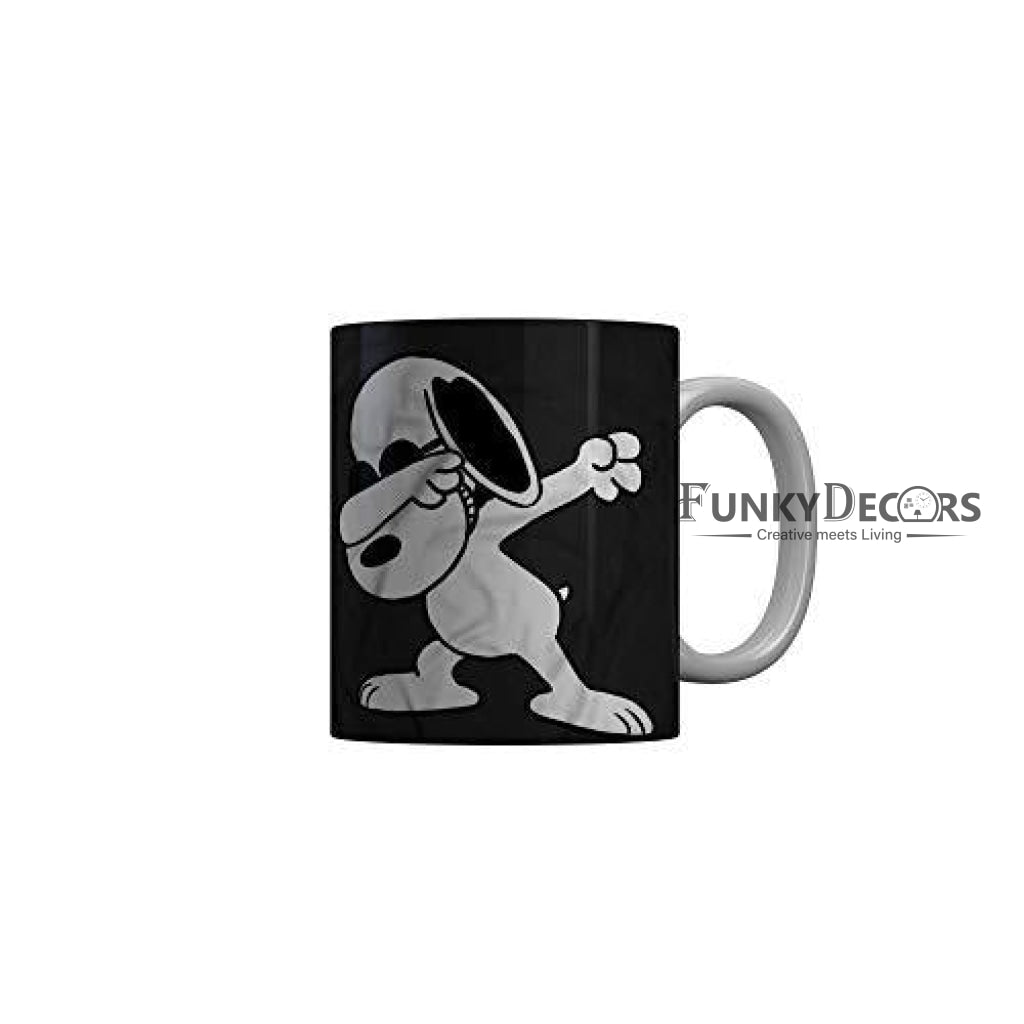 Funkydecors Peanuts Cartoon Ceramic Mug 350 Ml Multicolor Mugs