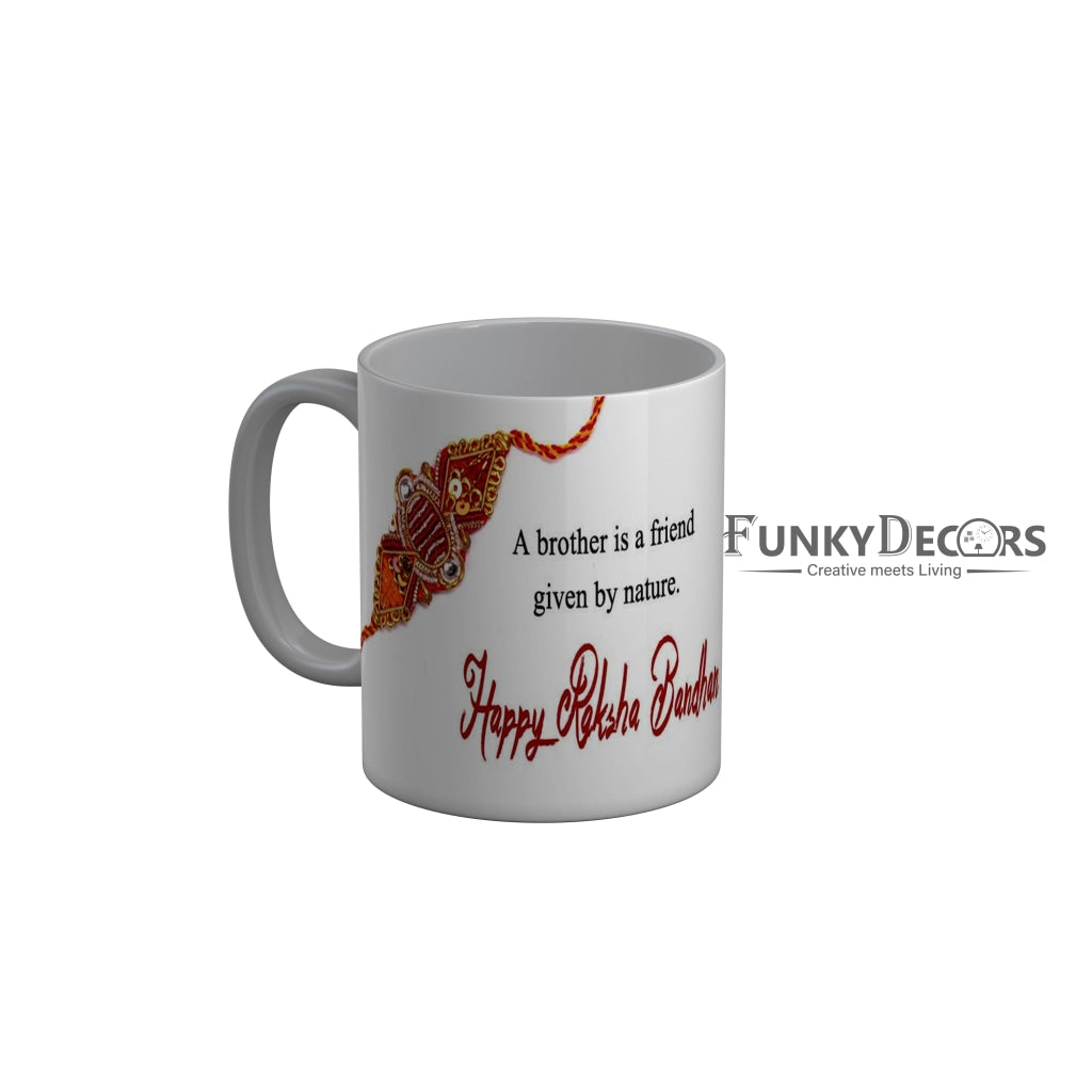 FunkyDecors Rakshabandhan Ceramic Coffee Mug